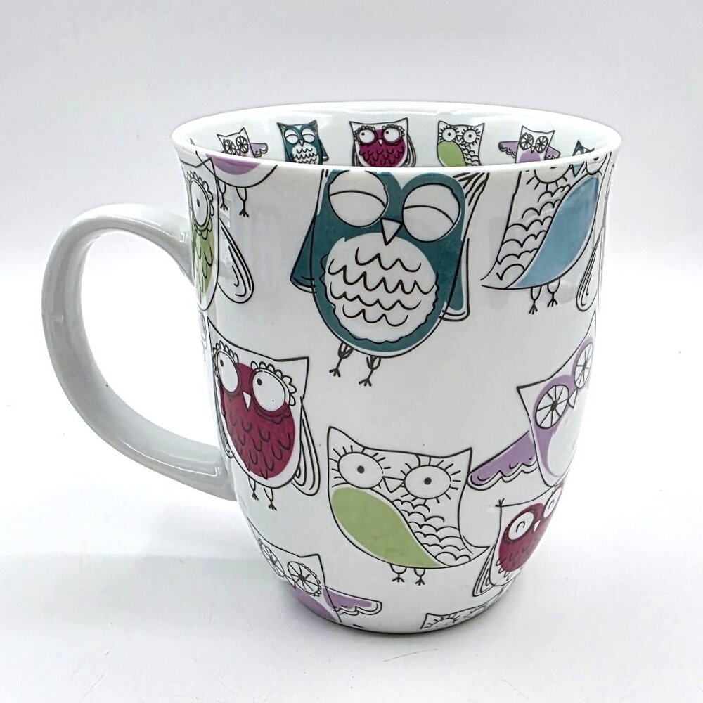 OWLS Creative Tops Ltd Owl Coffee Mug Tea Cup Multicolored Novelty Quirky Bird